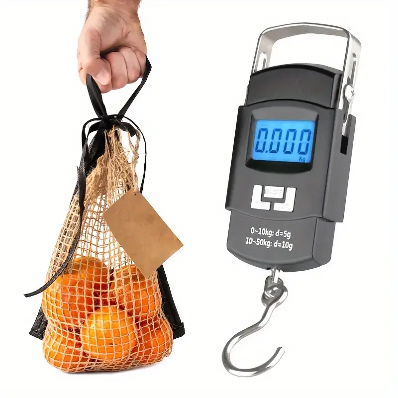 Balance à bagages numérique portable avec écran LCD 50KG/10G WH-A08