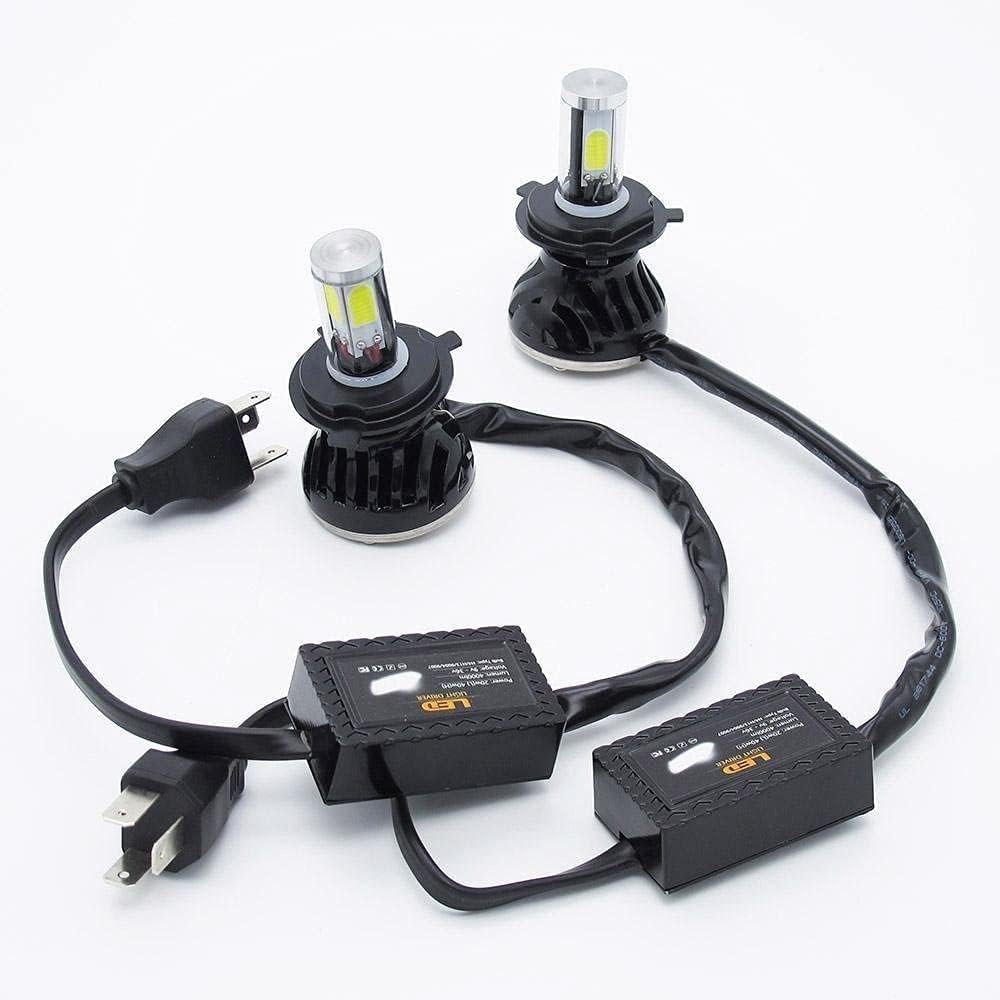 Kit Lampe de phare H4 LED 4 Directions 4000LM - مصابيح إضاءة أمامية للسيارات