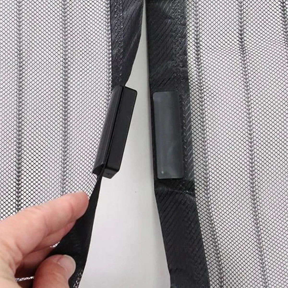 Moustiquaire rideau pour porte avec fermeture magnétique 100x210cm