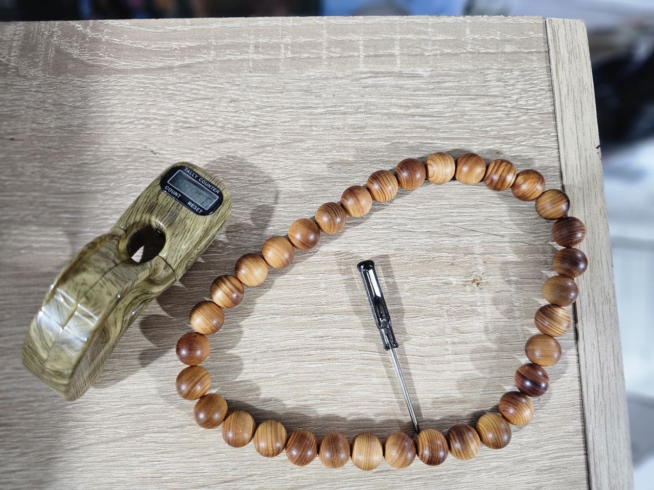 Compteur de doigt perle Tasbih islamique V2 – جهاز تسبيح رقمي محمول، سبحة صلاة مع عداد رقمي