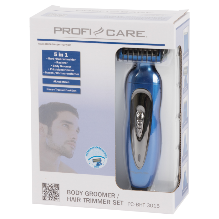 ProfiCare Set de Tondeuse électrique 5 en 1 Cheveux/Barbe /Nez/Oreilles BHT-3015