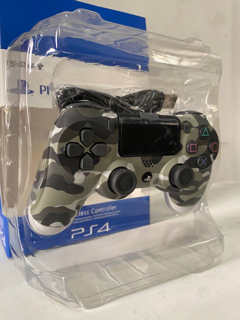 SONY DualShock Manette PS4 Sans Fil, Batterie Rechargeable (High Copy) – Gris Camouflage