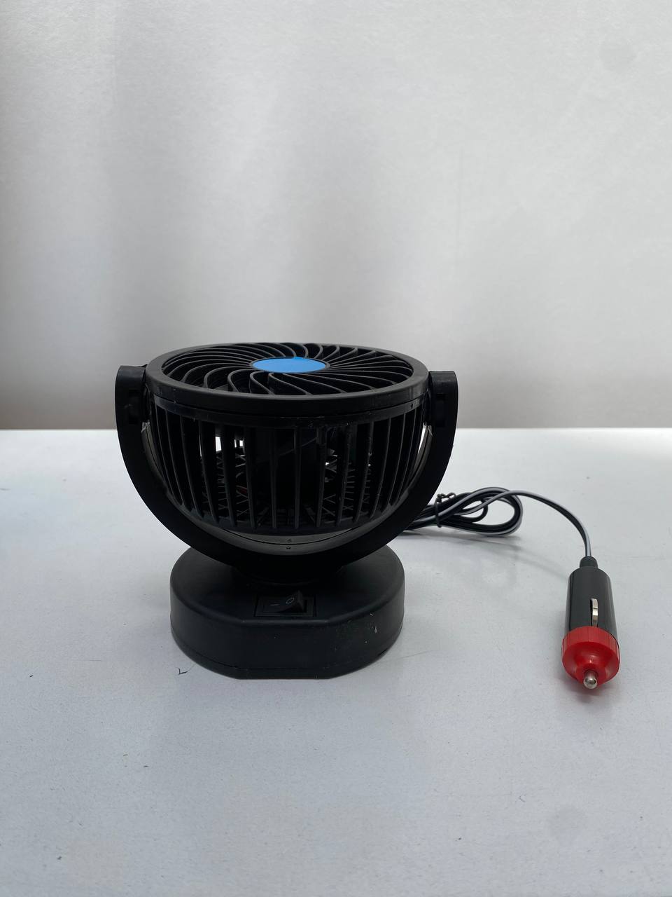 Ventilateur électrique 12V pour tableau de bord de voiture, rotatif à 360 degrés