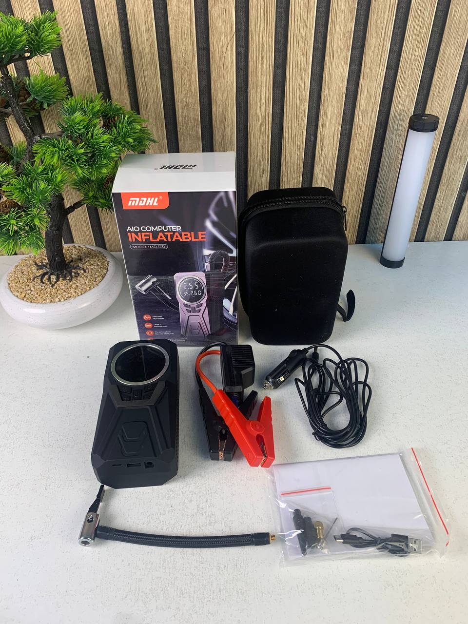 Compresseur d'Air Portable Rechargeable 4500mAh 150PSI - مضخة إطارات لاسلكية ذكية