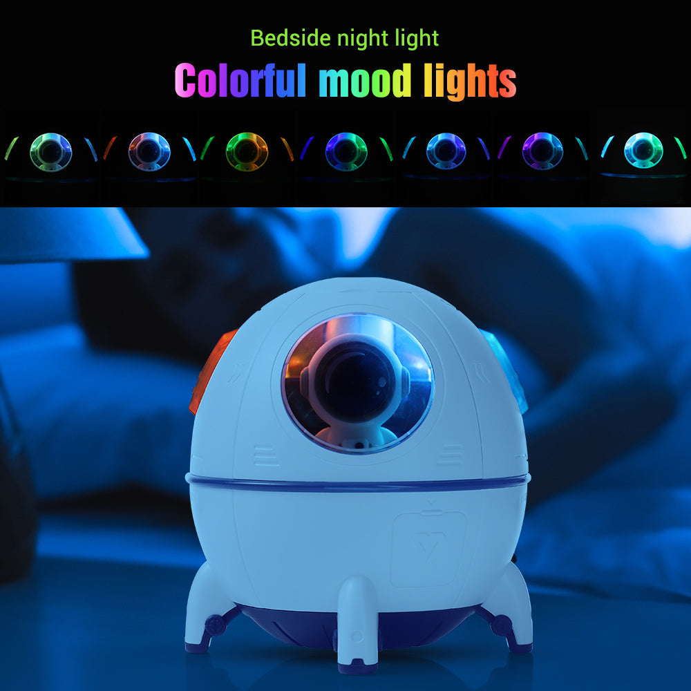 Humidificateur d'air électrique Spacecraft avec lumière LED