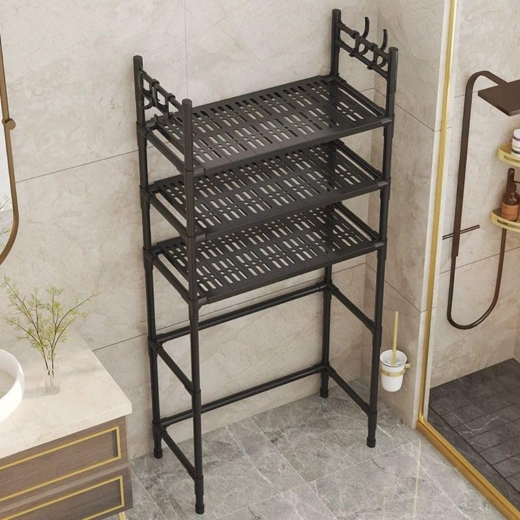 Étagère de Rangement 3 Niveaux pour Salle de Bain – منظم بثلاث طبقات لأدوات الحمام