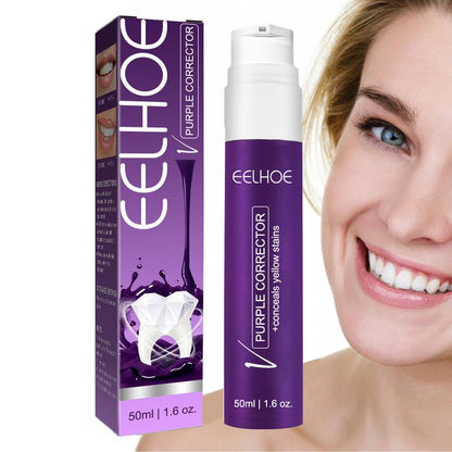 Dentifrice pour le blanchiment des dents, correcteur de couleur, élimine les taches, 50ml