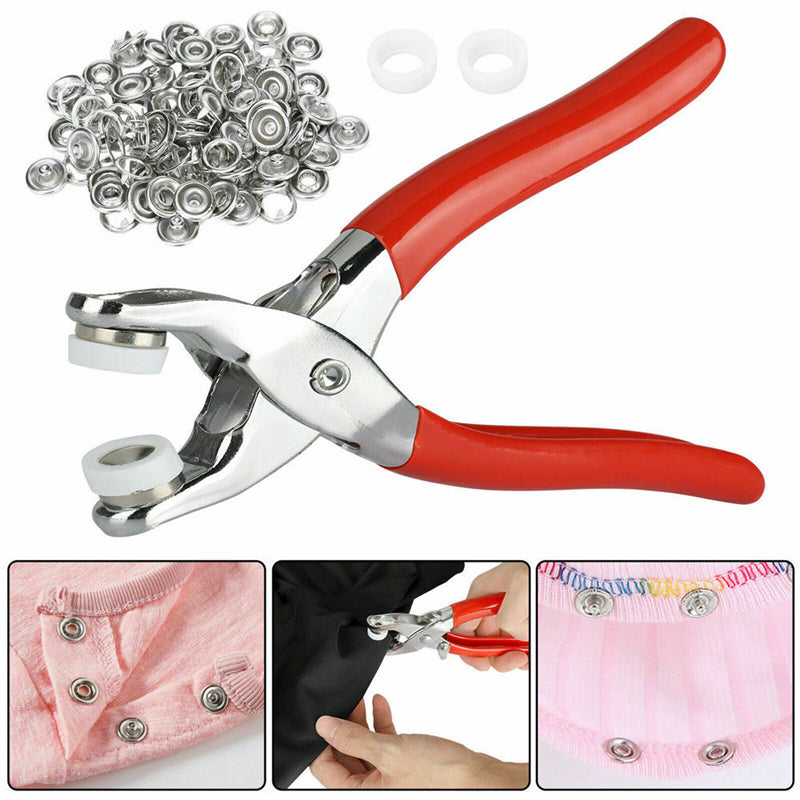 Pince à boutons-pression en métal avec pince à clip تنزوت