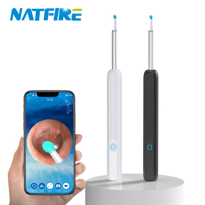 Kit de nettoyage des oreilles intelligents sans fil avec caméra et lumière LED NE3