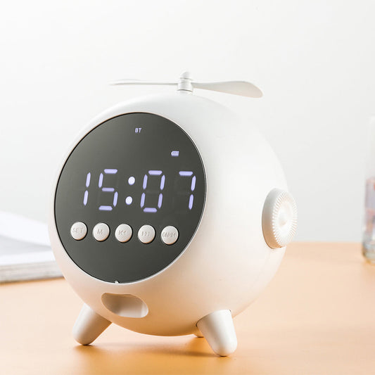 Réveil Numérique à Miroir Rechargeable avec Haut-parleur Portable Bluetooth 5.0 تنزوت