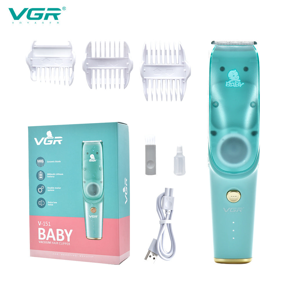 Tondeuse à cheveux à aspiration automatique pour bébé avec affichage numérique ultra-silencieuse تنزوت