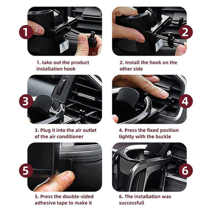 Porte-gobelet et support téléphone multifonction 2 en 1 pour voiture – حامل هواتف ومشروبات في السيارة