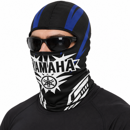 Cagoule Moto Thermique Balaclava Yamaha Black - قناع واقي وجه كامل حراري للدراجات النارية
