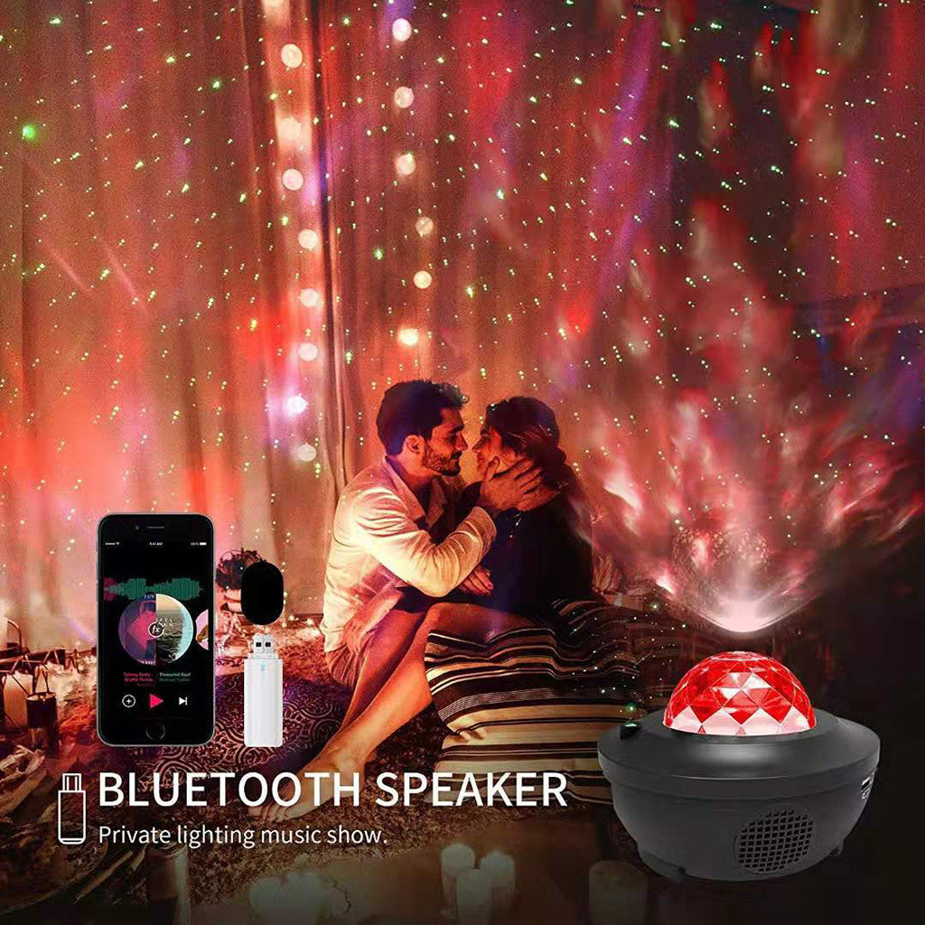 Projecteur Galaxie 3D Laser Bluetooth + haut-parleur USB