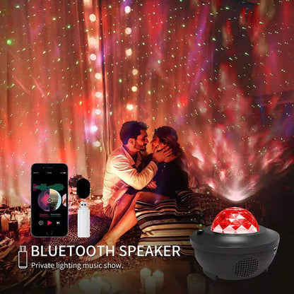 Projecteur Galaxie 3D Laser Bluetooth + haut-parleur USB