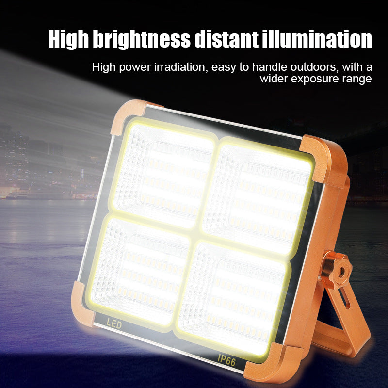 Projecteur Solaire étanche Rechargeable 4 modes Déclairage Power-Bank 1000W