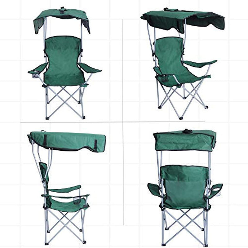 Chaise Longue Pliable Avec Porte Goblet Et Ombrelle