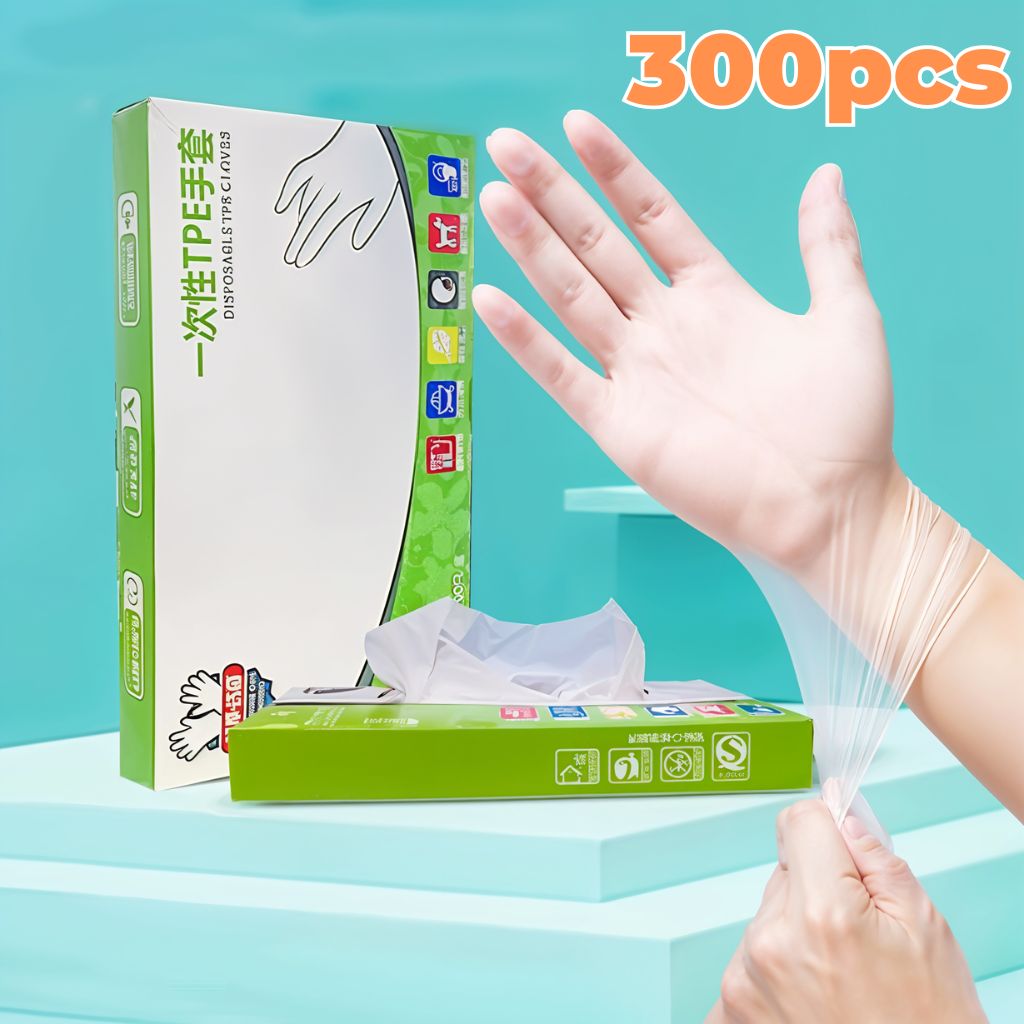 Gants Jetables TPE Sans Latex 300 Pièces – قفازات للاستعمال مرة واحدة تنزوت