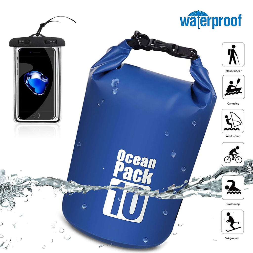 Sac Étanche Ocean Pack 10 litres en Tissue PVC 500D – حقيبة حفظ الأدوات من الماء