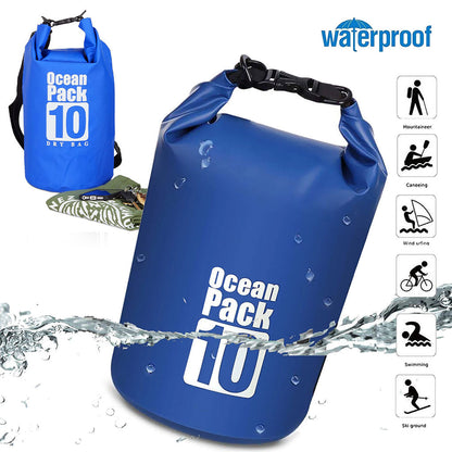 Sac Étanche Ocean Pack 10 litres en Tissue PVC 500D – حقيبة حفظ الأدوات من الماء تنزوت
