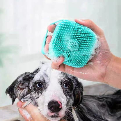 Brosse de Nettoyage et Distributeur De Shampoing en Silicone – فرشاة الحمام من السيليكون