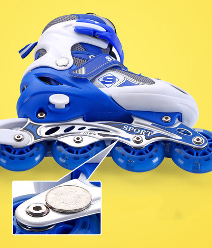 les rouleurs Alignées Confortables pour Enfants avec des roues RGB pointure de 35-38 / 38-42 / 30-32