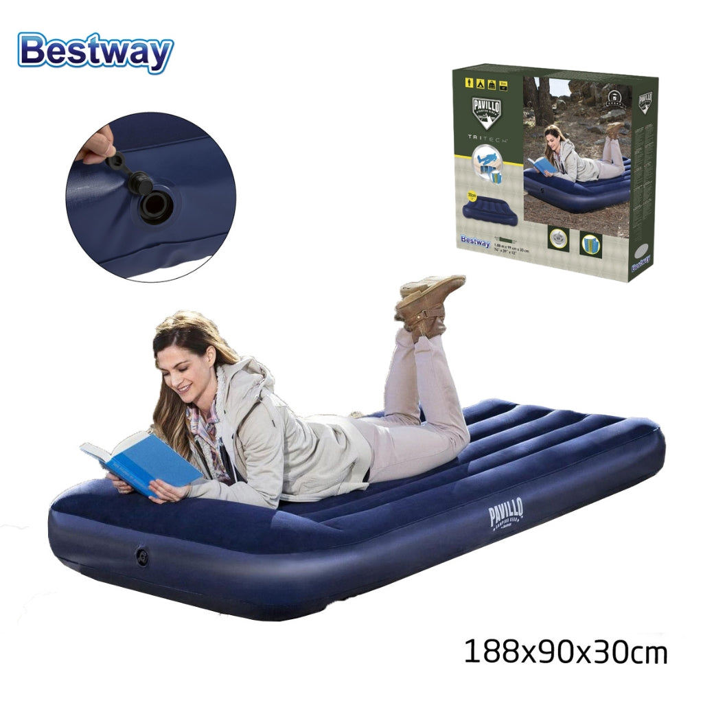Pavillo Matelas Gonflable avec Oreiller intégrée 188x99x30 cm Bestwey #67680 تنزوت