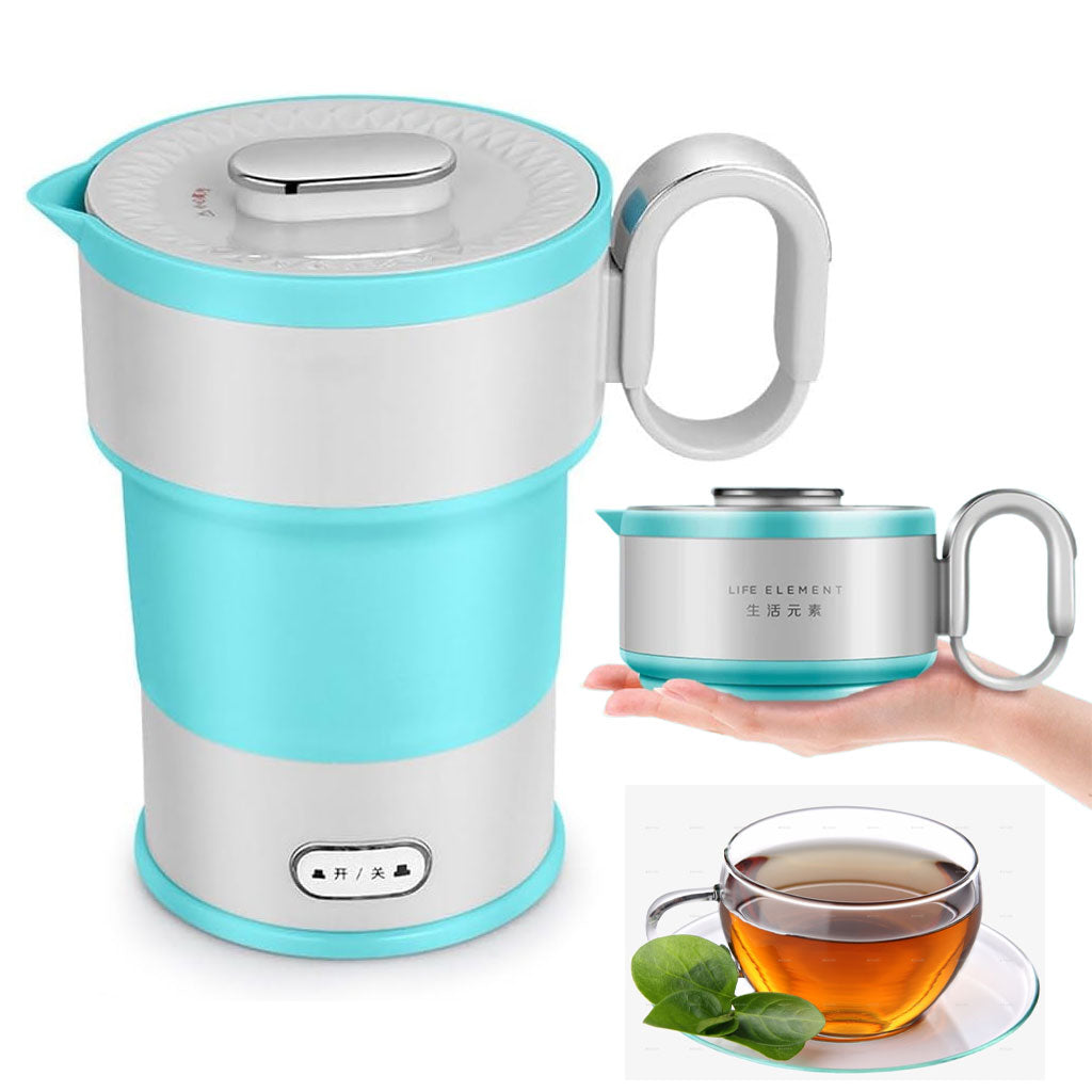 Bouilloire Électrique Pliable en Silicone Alimentaire avec Gobelet Pliable – غلاية مياه قابلة للطي ومحمولة - تنزوت