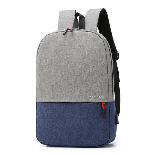 Sac à dos Bicolore Style Coréen Unisexe 127772-2 Bleu – محفظة ظهر للكبار أزرق تنزوت
