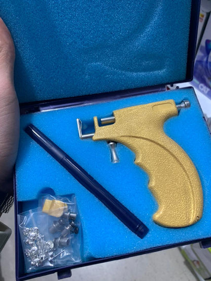 Pistolet de Piercing pour oreilles professionnel sécurisé en acier inoxydable