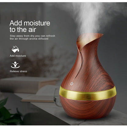 humidificateur vase 300ml Aromathérapie Diffuseur Avec 7 Couleur LED Lumière V2