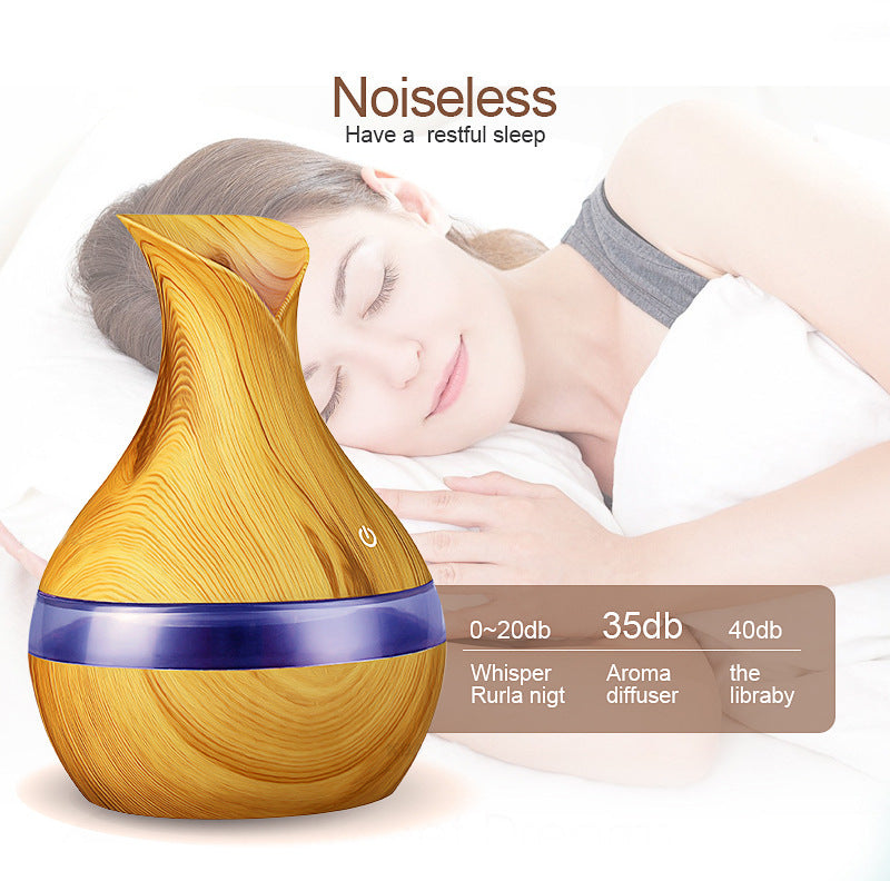 humidificateur vase 300ml Aromathérapie Diffuseur Avec 7 Couleur LED Lumière V2