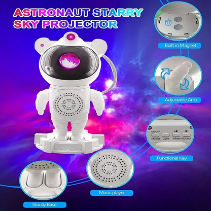 Projecteur d’astronome de ciel étoilé galaxie 17 mode Bleutooth avec télécommande V4