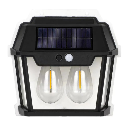 Applique murale solaire étanche pour petite maison, fil Rett à induction, lumière chaude, cour, villa, jardin, extérieur