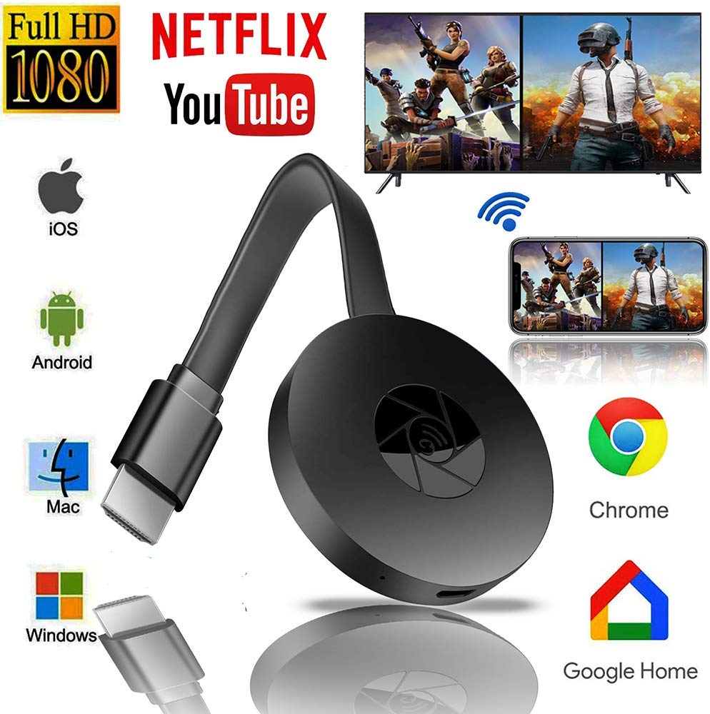 chromecast 4K WiFi Wireless Display Dongle TV Stick TV Stick Media Video Streamer HD