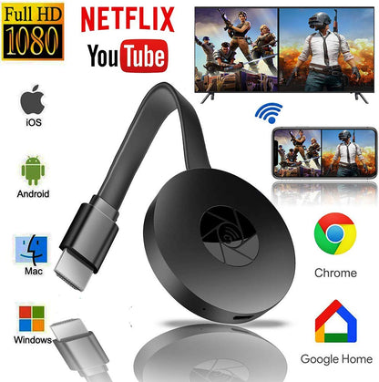 chromecast 4K WiFi Wireless Display Dongle TV Stick TV Stick Media Video Streamer HD