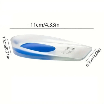 Paire de talon en silicone souple, soulage la douleur au talon, زوج وسادات للكعب الناعمة من السيليكون، تخفف من آلام الكعب