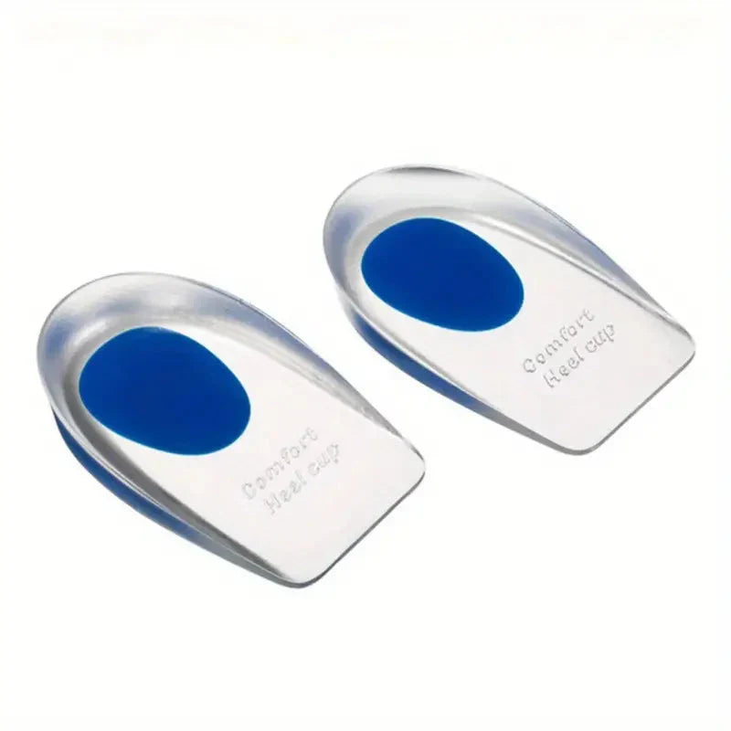 Paire de talon en silicone souple, soulage la douleur au talon, زوج وسادات للكعب الناعمة من السيليكون، تخفف من آلام الكعب