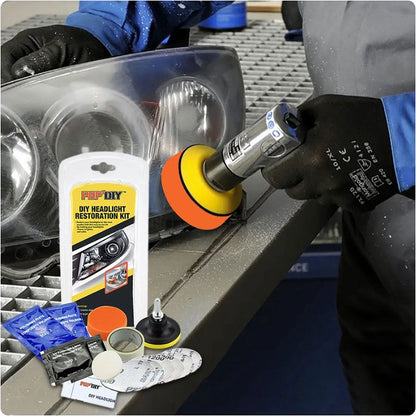 Kit Rénovation Phare Voiture pour Les Rayures De Jaunissement - طقم تنظيف أضواء السيارة