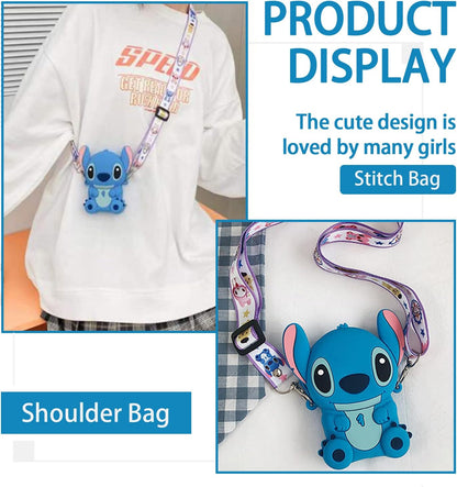 Porte-monnaie mignon à motif dessin animé Stitch pour enfants- محفظة نقود للأطفال