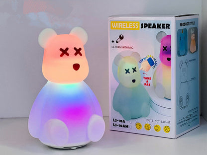 Haut-parleur sans fil de dessin animé licorne avec microphone karaoké LS-10BM - مكبر صوت مع ميكروفون لاسلكي مدمج
