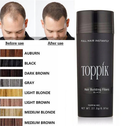 Toppik fibres capillaires noires - ألياف "توبيك" لتكثيف الشعر