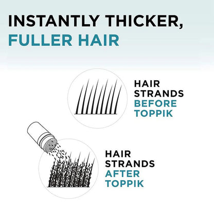 Toppik fibres capillaires noires - ألياف "توبيك" لتكثيف الشعر