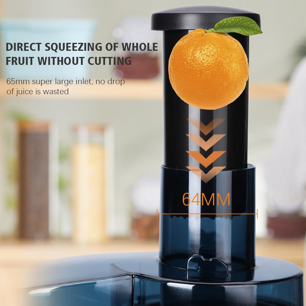 Multismart Extracteur de jus électrique 250 W à 2 vitesses pour fruits et légumes - عصارة فواكه