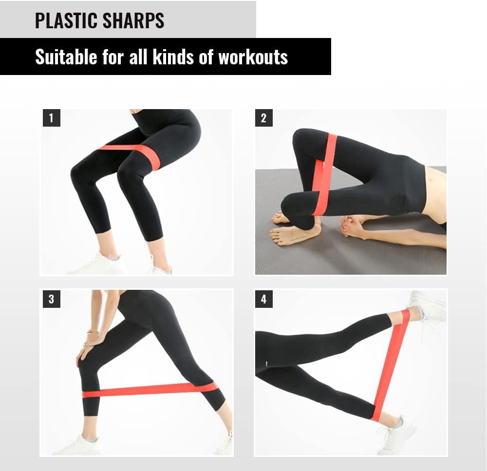 Ensemble de bandes de résistance Elastiques 5Pcs pour exercices de sport - طقم أحزمة المقاومة للرياضيين