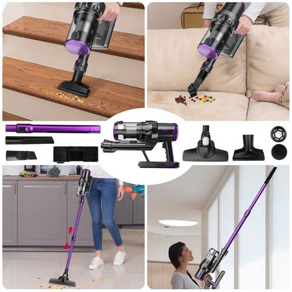 Multismart Aspirateur Balai Filaire Sans Sac 500W 5 en 1 avec Aspirateur à Main - 18KPa - مكنسة كهربائية يدوية