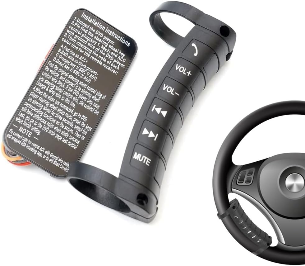 Kit d'installation de boutons de commande au volant pour voitures - أزرار التحكم بالصوت والمقود