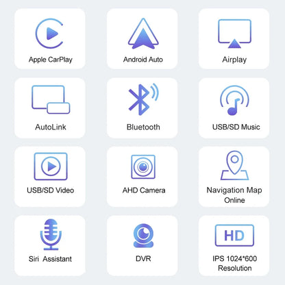 Autoradio 1 DIN MP5 Player Carplay et Android Auto Full HD - مشغل راديو للسيارة