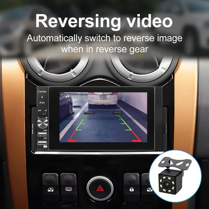 Autoradio 1 DIN MP5 Player Carplay et Android Auto Full HD - مشغل راديو للسيارة