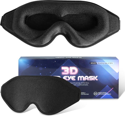 Masque de sommeil 3D ergonomique et profond amélioré avec sangle ajustable - قناع نوم مريح